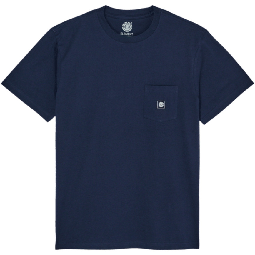 2026 Element Mens Icon Label Pocket T-Shirt ELYKT00198 - Eclipse Navy